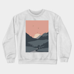 mountain boho Crewneck Sweatshirt